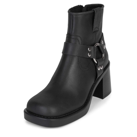 Jeffrey Campbell Operator harness Black Leather Ankle Boots Sz-9.   N - Picture 14 of 15